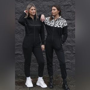 Smash and Tess x brunette label snow leopard romper.